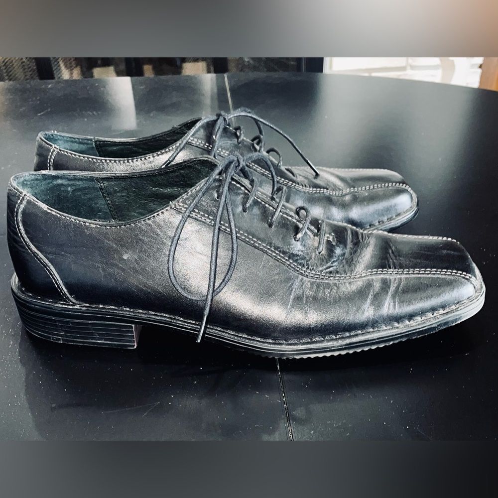 Rockport Men's Shoes Size 9M Black Lace Up Leather Oxfords dress